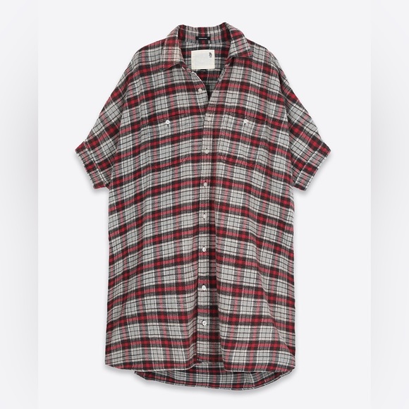 R13 Plaid Oversized Boxy Shirt. Size small. $495 - Picture 4 of 16